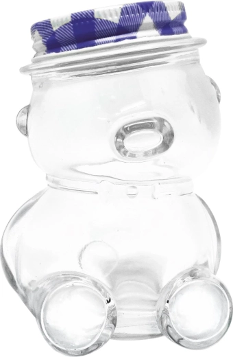 Sklenený medvedík so skrutkovacím viečkom 150 ml