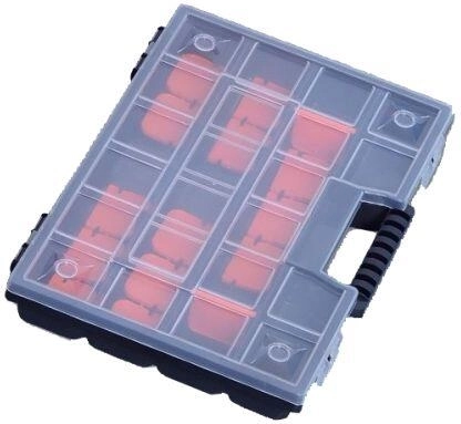 Plastový organizér NOR 12" 290 × 195 × 35 mm s prispôsobiteľnými priehradkami