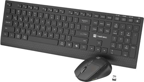 Natec Stingray 2 bezdrôtová sada klávesnice a myši (2v1) s tilt scroll