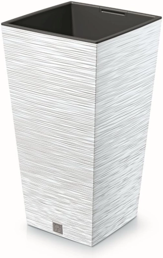 Kvetináč Furu Square 34,5 cm – biely