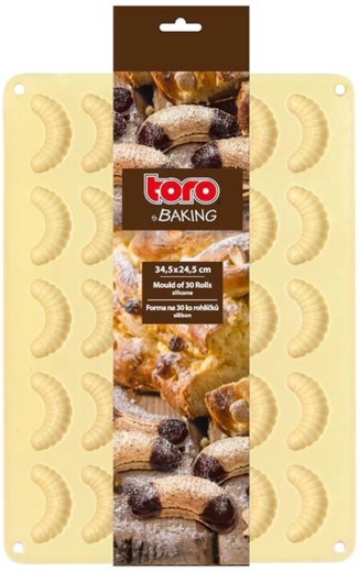 Silikónová forma na vanilkové rožteky TORO, 30 ks