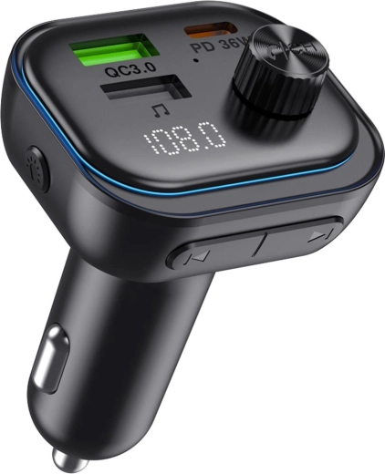 Sencor Bluetooth FM vysielač do auta s rýchlym nabíjaním PD a QC 3.0