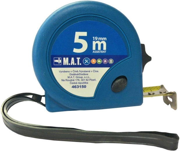 Svinovací meter 5 m × 19 mm ASSISTENT