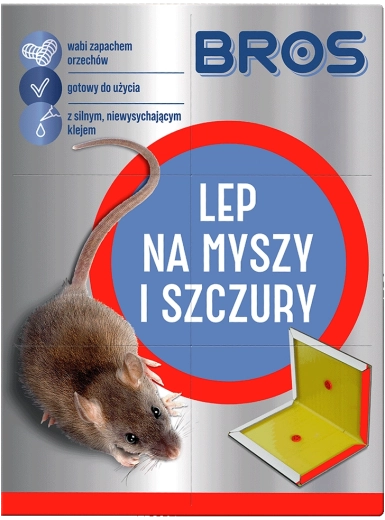 Lepová pasca na myši a potkany s vôňou orechov BROS