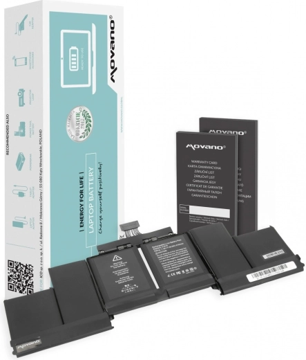 Movano batéria pre MacBook Pro 15" Retina (A1398, 2015) A1618 8755 mAh 99,5 Wh