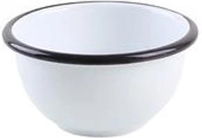 Smalťovaná miska 10 cm biela
