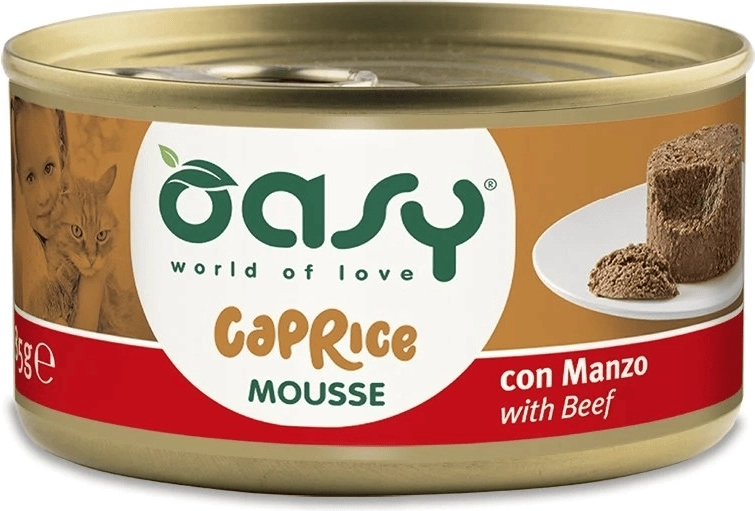 Oasy Caprice mousse s hovädzím pre mačky 85 g