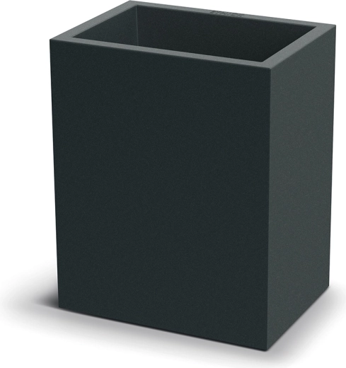 Kvetináč Cubla Case vysoký 36 cm – tmavosivý