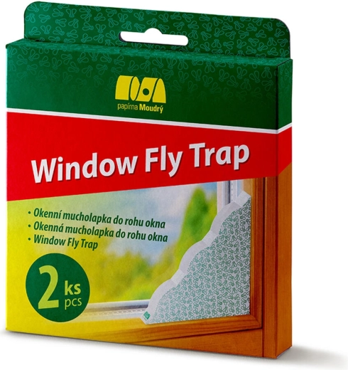 Okenná rohová mucholapka – dekoratívny lapač hmyzu