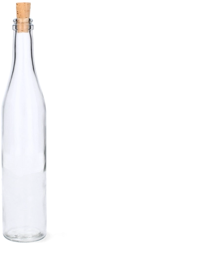 Sklenená fľaša s korkovým uzáverom 500 ml