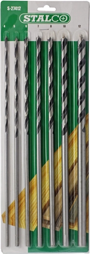 Sada vrtákov do dreva 300 mm STALCO, 7 kusov