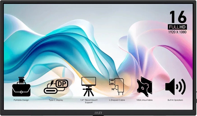 MSI PRO MP165 E6 prenosný 15,6" Full HD IPS monitor