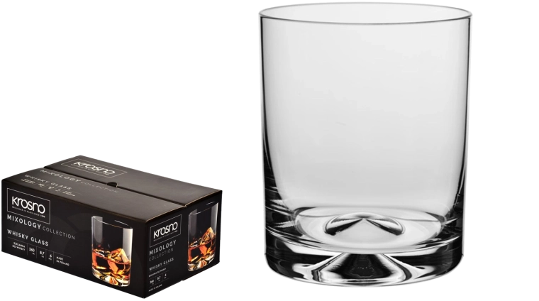 Súprava 6 pohárov na whisky Krosno Mixology 260 ml