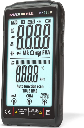 Automatický digitálny multimeter so 4,2" TFT displejom a nabíjaním USB-C