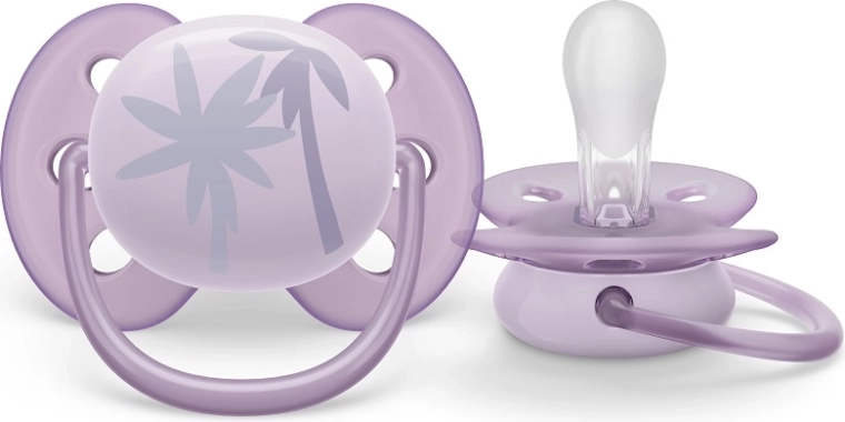 Philips Avent cumlík UltraSoft Premium 0–6 m, fialový, 1 ks