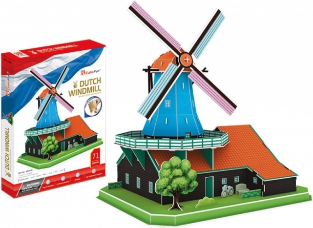 3D puzzle holandský veterný mlyn XL