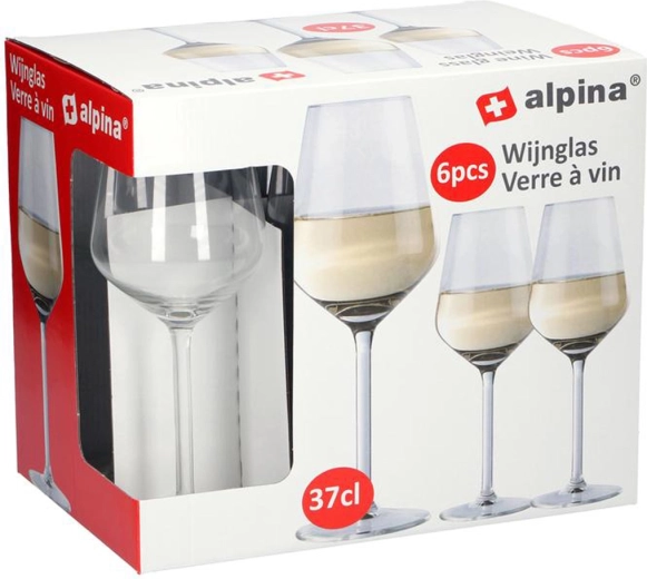 Alpina poháre na biele víno 370 ml (6 ks)