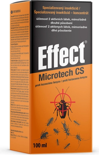 Insekticídny koncentrát proti lezúcemu hmyzu EFFECT MICROTECH 100 ml