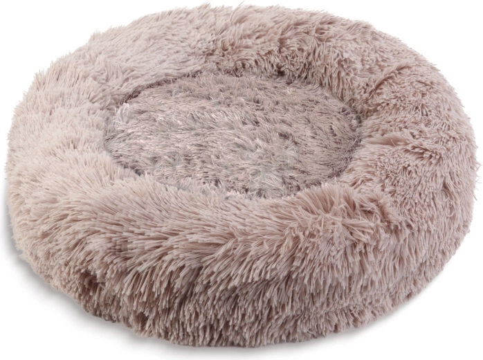 Okrúhly pelech pre psov XL 80 cm svetlohnedý