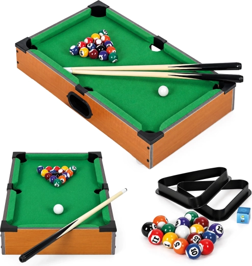 Detský mini biliardový stôl ECOTOYS 50 × 30 cm