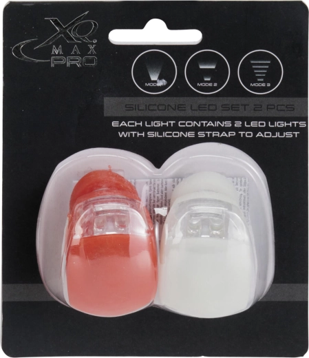 Silikónové LED svetlo s 3 režimami (červené a biele) – sada 2 ks