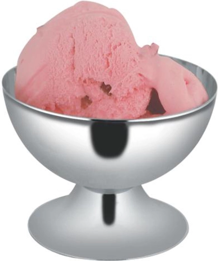 Pohár na zmrzlinu z nehrdzavejúcej ocele, priemer 10 cm