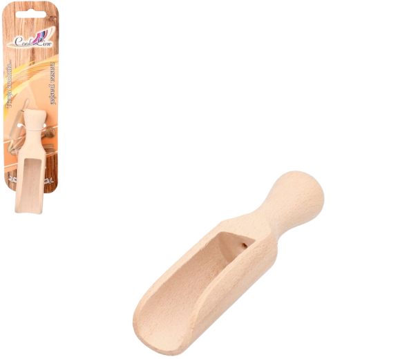 Drevená naberačka na sypké suroviny 10 cm