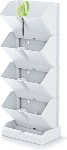 Vertikálne kvetináče s nožnicami na bylinky Mini Garden – biela