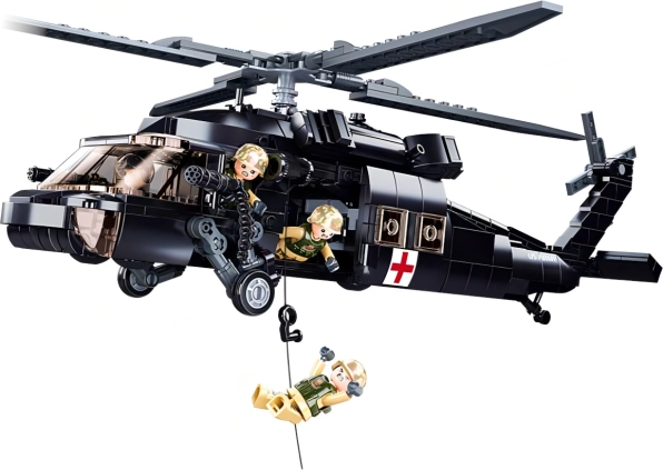 Sluban ModelBricks záchranársky vrtuľník UH-60 Black Hawk