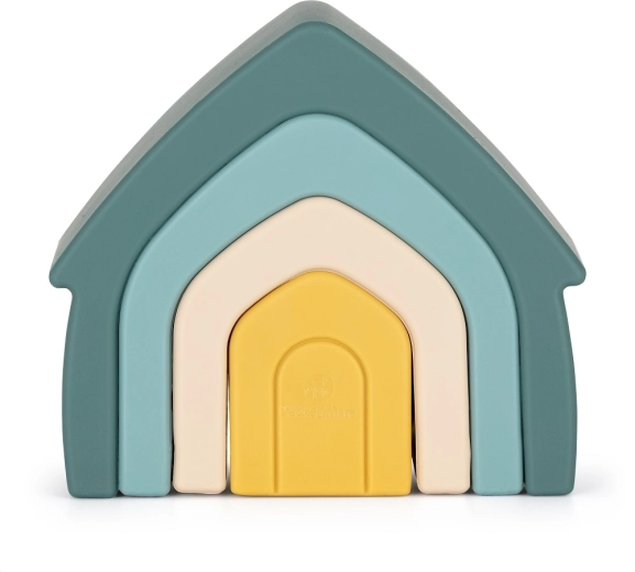 Silikónová skladacia hračka House Misty Green PETITE & MARS