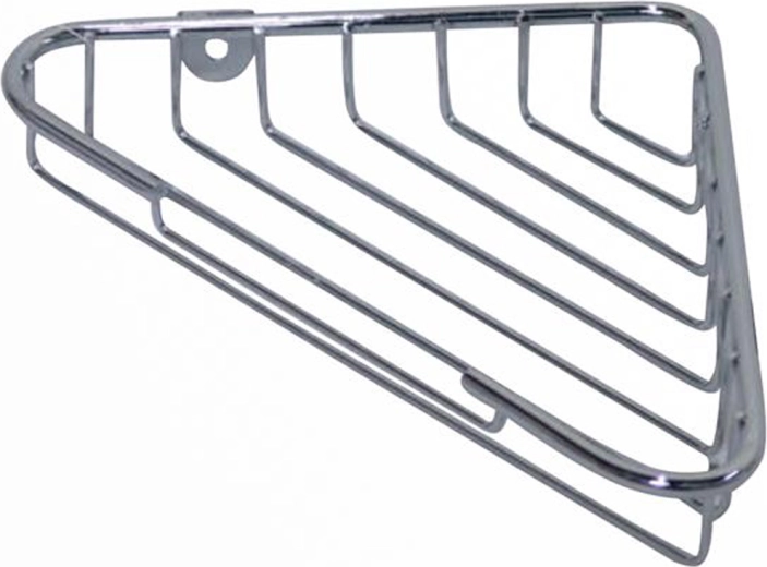 Rohová drôtená polička do kúpeľne 21,5 × 13,9 × 3,5 cm