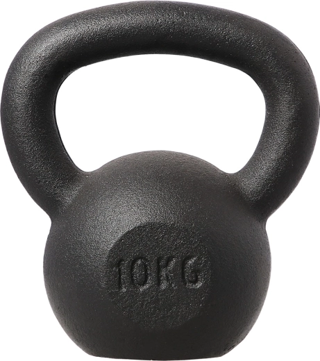 Liatinový kettlebell HMS 10 kg, čierny