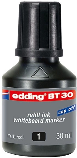 Atrament pre tabuľové popisovače Edding, čierny 30 ml