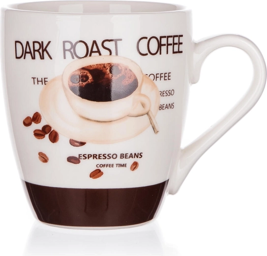 Keramický hrnček Espresso 240 ml biely/hnedý