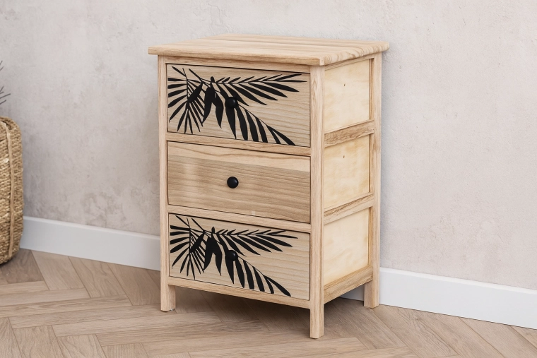 Komoda s 3 zásuvkami Zofia 40 × 29 × 58 cm