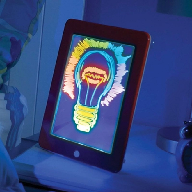 Magický 3D kresliaci tablet s fixkami - modrý