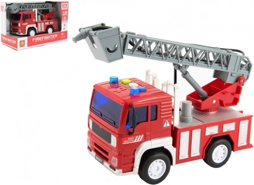 Hasičské auto s vodnou tryskou a svetelnými efektmi