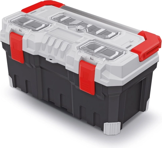 Skriňa na náradie TITAN PLUS s kovovou rukoväťou, 554 × 286 × 276 mm, sivá