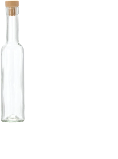 Sklenená fľaša Belissimo 250 ml so syntetickým korkom
