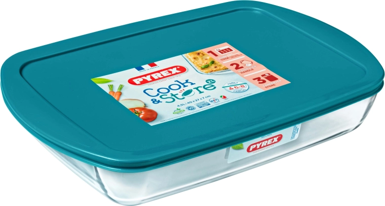 Pyrex sklenený pekáč s vekom 4,9 l