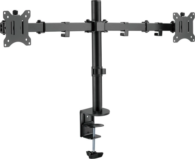 Stolový držiak na dva monitory 17–32" s ramenami 390 mm LogiLink - 1 kus