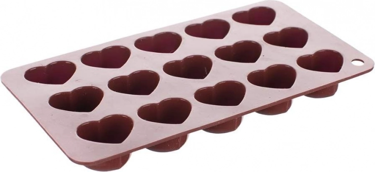 Silikónová forma na 15 srdiečok
