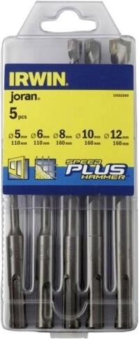 Sada stavebných vrtákov IRWIN SPEEDHAMMER PLUS 5–12 mm, 5 ks