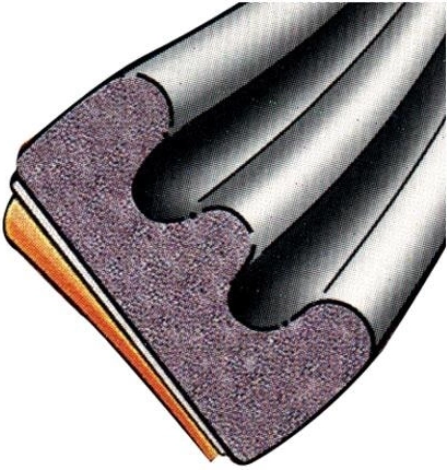 Tesnenie okenné EPDM E profil 9 × 4 mm, biele, samolepiace, 100 m – Trelleborg