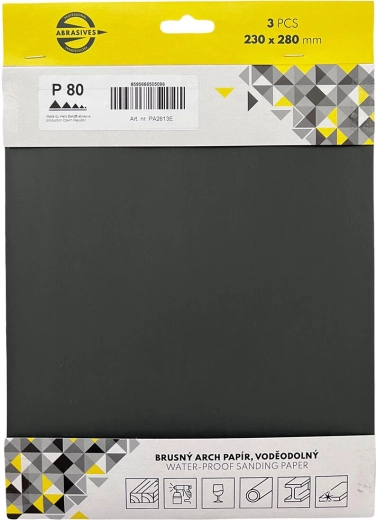 Brúsny papier do vody zrnitosti 2000, 230 × 280 mm (3 ks)