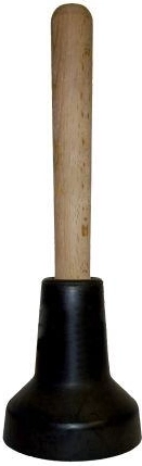 Zvon na čistenie výlevky čierny 9 cm