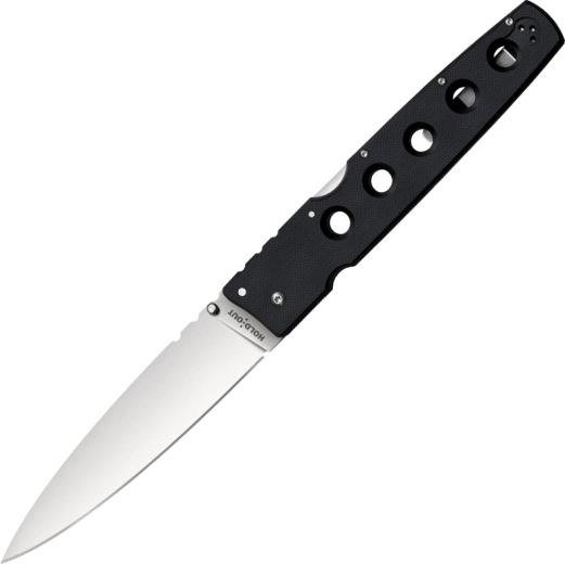 Cold Steel Hold Out 6 – vreckový nôž s hladkou čepeľou, čierny, G10
