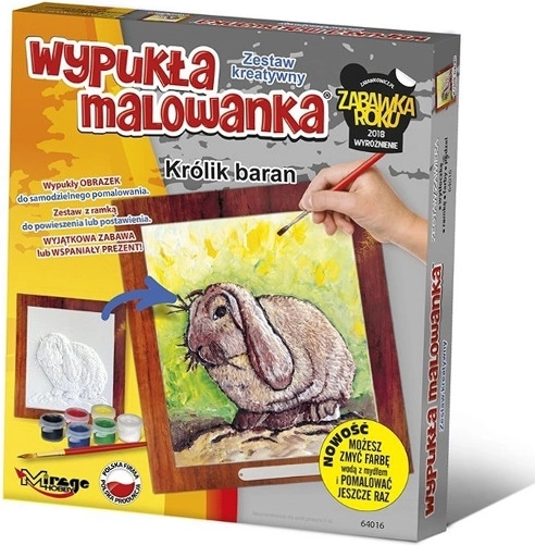 Vypuklá 3D maľovanka – baraní králik