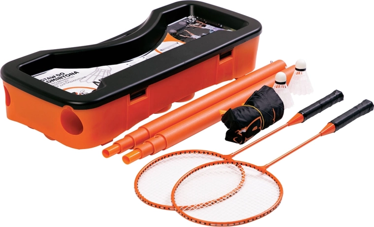 Skladacia bedmintonová sada NILS s kufríkom a sieťou
