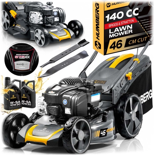 Benzínová kosačka s pojazdom 46 cm, mulčovanie, kôš 70 l, motor BRIGGS & STRATTON 140 ccm
